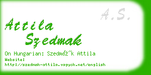 attila szedmak business card